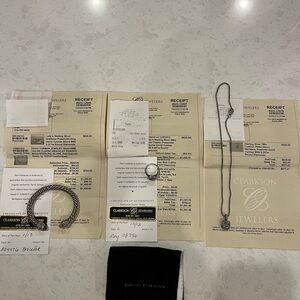 David Yurman Sterling Silver jewelry set